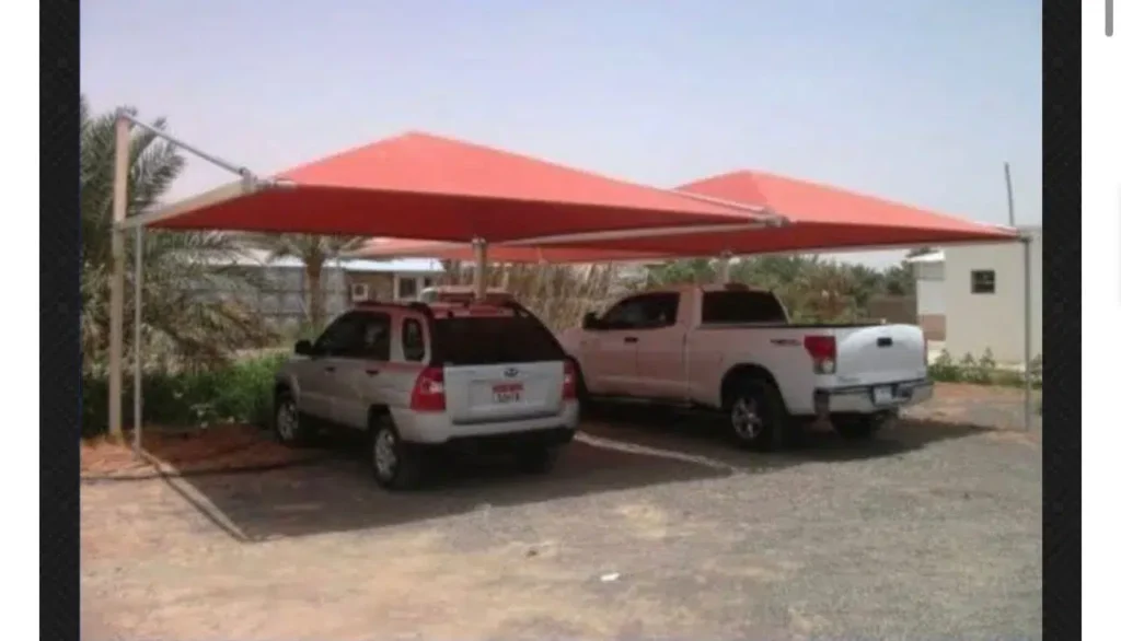 Pyramid Car Parking Shade in KSA DAMMAM