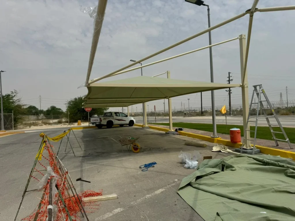 pyramid Car Parking Shade in Saudi Arabia