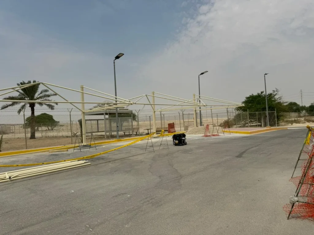 saudi arabia dammam carparkig shade ..